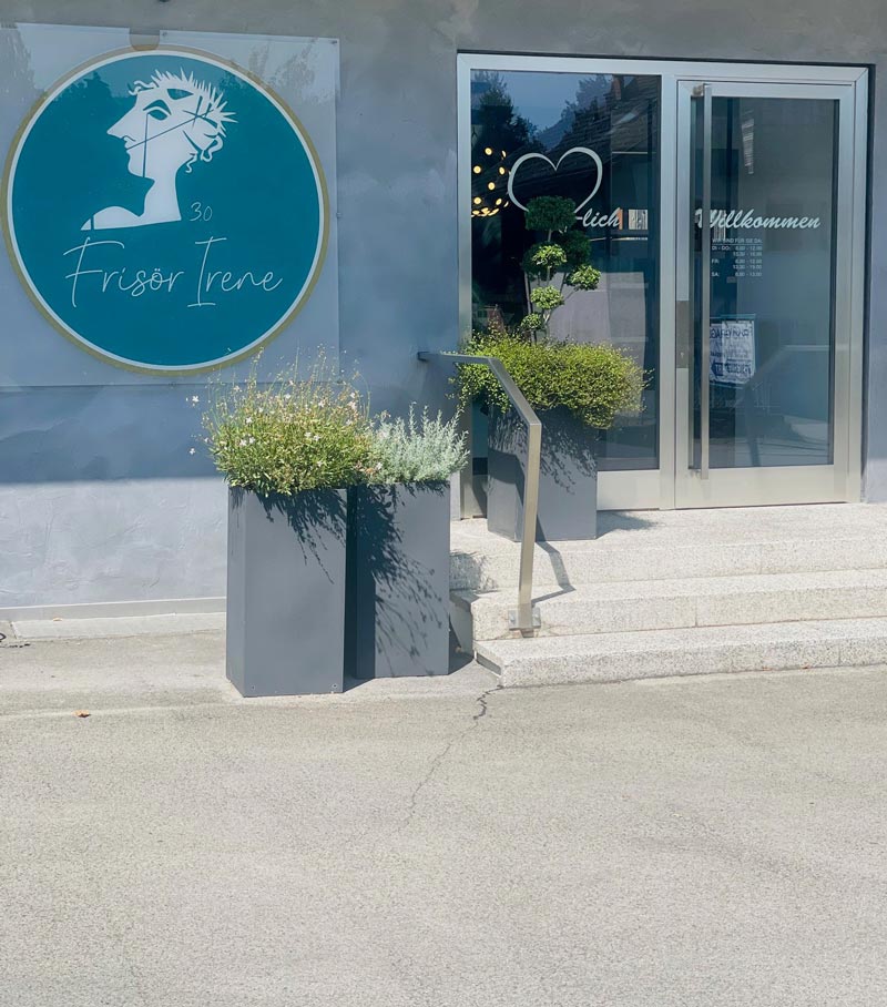 Frisörsalon Eingang